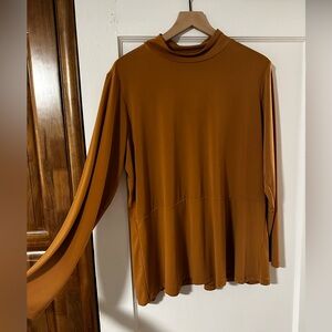 Susan Graver Babydoll Long-sleeve Top